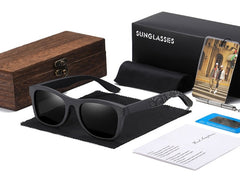 Men's Oval Polarized 'Palais ' Wooden Sunglasses