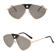 Women's Polarized 'Foxy Sights' Metal Sunglasses