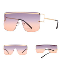 Women's Square 'Passion Fine' Metal Sunglasses