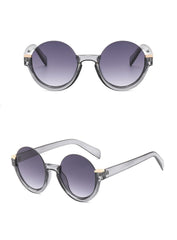 Men's Half Frame Round 'Different' Gradient Sunglasses F