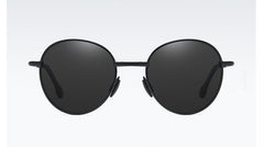 Unisex Folding Round 'The Stylish'  Metal Sunglasses