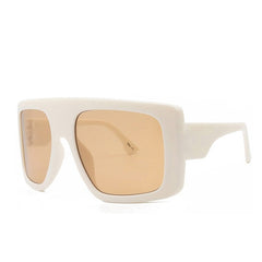 Women's Large Shield 'Celebrity' Square Sunglasses