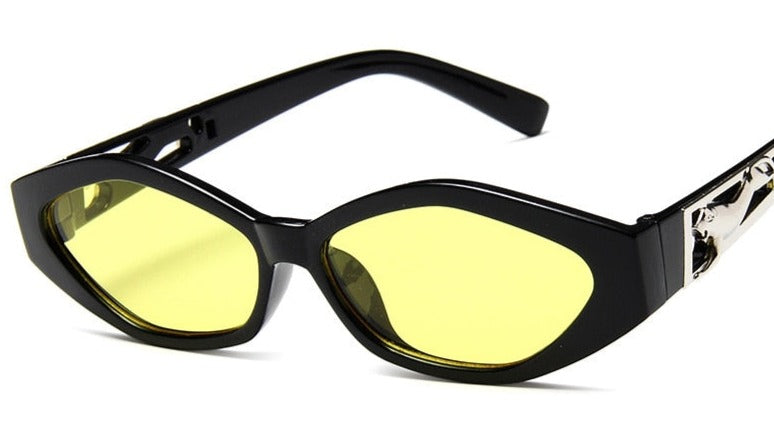 Women's Oval 'Chainse' Plastic Sunglasses