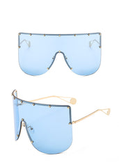 Women's Oversized 'Full Force' Rimless Square Sunglasses