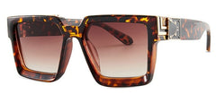 Unisex Square 'The Banned Shades' Plastic Sunglasses