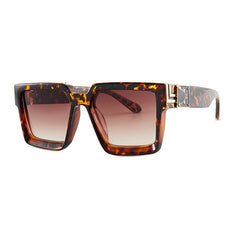 Men's Square 'Snazzy Shades' Plastic Sunglasses