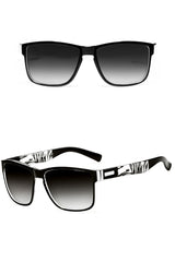 Men's Vintage Rectangular 'Onlookers' Plastic Sunglasses