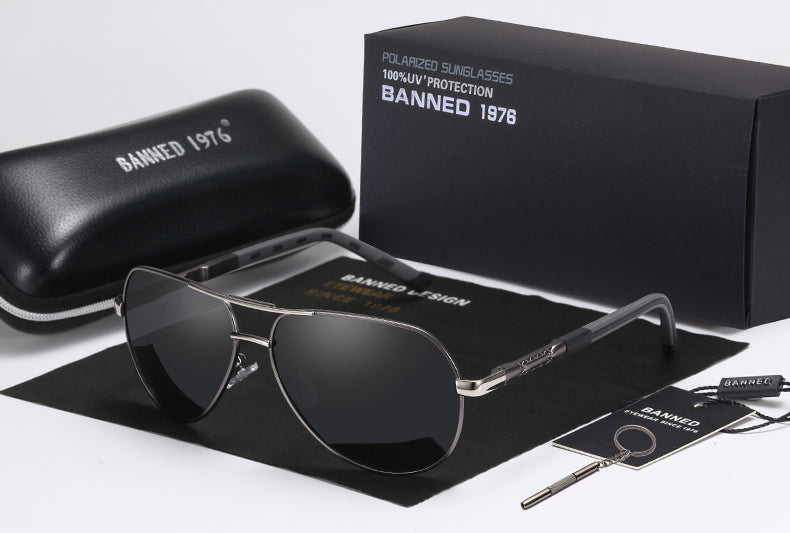 Men's Anti Glare 'Drift' Aluminum Sunglasses