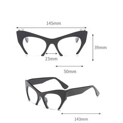 Women's Half Frame Cat Eye 'Appeals' Plastic Sunglasses