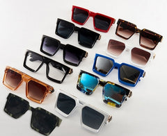 Men's Square 'Snazzy Shades' Plastic Sunglasses