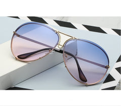 Women's Oversized Pilot 'Tinted world' Sunglasses