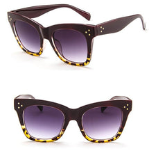 Women's Luxury 'Fine Line' Browline Sunglasses