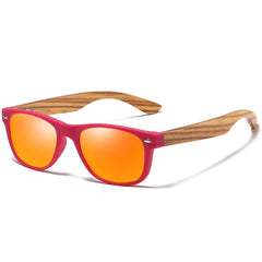 Women's Oval 'Blue Faith' Wooden Sunglasses