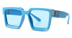 Women's Square 'Clarity Spot' Plastic Sunglasses