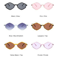 Women's Polygon Square 'Fun in the Sun' Retro Sunglasses