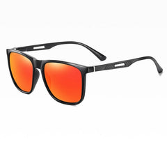 Men's Square 'Infrared' Plastic Sunglasses