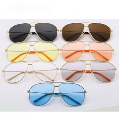 Women's Alloy 'Panorama' Polygon Sunglasses