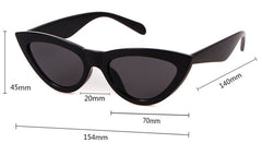 Women's Oversized Cat Eye 'Harpoon' Plastic Sunglasses