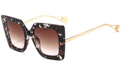 Women's Square 'Tiny Ban' Plastic Sunglasses