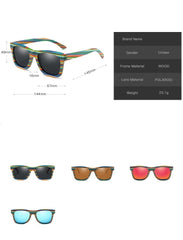 Men's Oval 'Sundy' Wooden Sunglasses