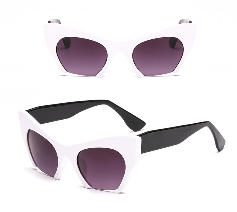 Women's Half Frame Cat Eye 'Appeals' Plastic Sunglasses