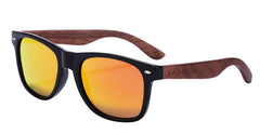 Men's Polarized Rectangle 'Bruno' Wooden Sunglasses