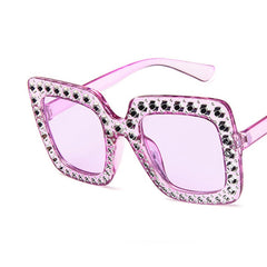 Women's Oversized Square 'Camilla' Plastic Sunglasses