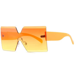 Women's Rimless 'See Through' Browline Sunglasses