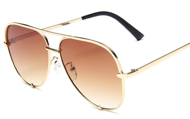 Women's Vintage Aviator 'Fly 119' Metal Sunglasses