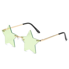 Women's Rimless Star 'Starfish' Metal Sunglasses