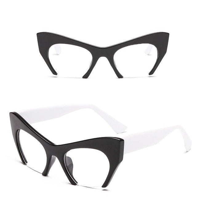 Women's Half Frame Cat Eye 'Appeals' Plastic Sunglasses