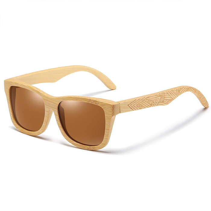 Men's Oval 'Ice'  Wooden Sunglasses