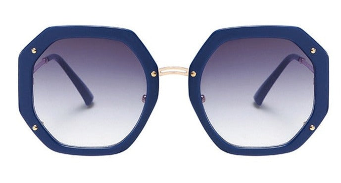 Women's Square 'Fine Shine' Plastic Sunglasses
