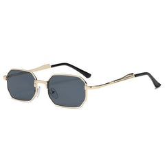 Women's Rectangular 'Just Hush' Metal Sunglasses