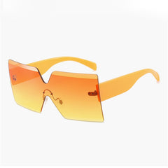 Women's Rimless 'See Through' Browline Sunglasses