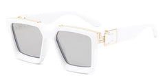 Women's Square 'Clarity Spot' Plastic Sunglasses