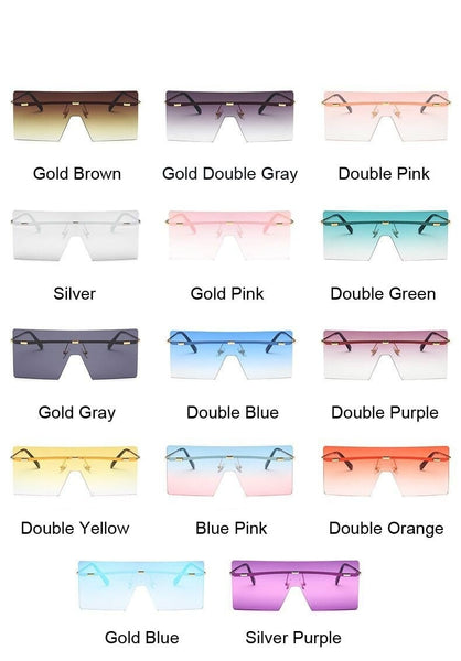 Women's Vintage 'Zone' Square Sunglasses