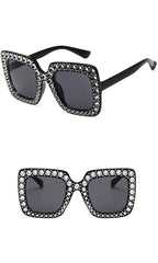 Women's Oversized Square 'Camilla' Plastic Sunglasses