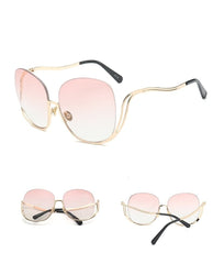 Women's Rimless 'Flight' Gradient Sunglasses