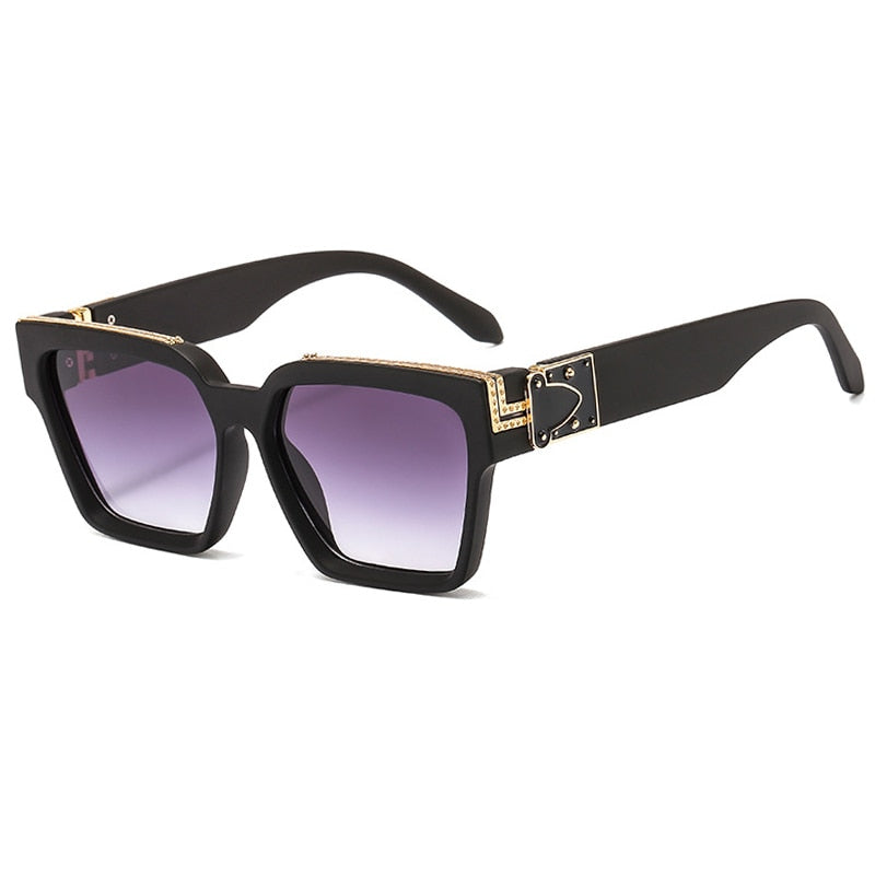 Women's Oversized Vintage 'Royalty Things' Square Sunglasses