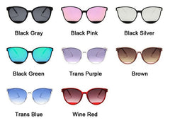 Women'sClassic Oval 'Gweneth' Plastic Sunglasses