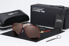 Men's Aviator 'Turbo' Cool Driving Sunglasses