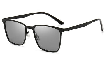 Men's Square Polarized 'Spoke Man ' Metal Sunglasses