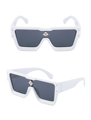 Women's Square 'Shanaia Twain' Plastic Sunglasses