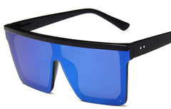 Women's  Oversized Square 'Trappy' Plastic Sunglasses