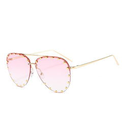 Women's Round 'Margarette' Metal Sunglasses