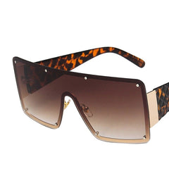 Women's Browline 'Futuristic' Square Sunglasses