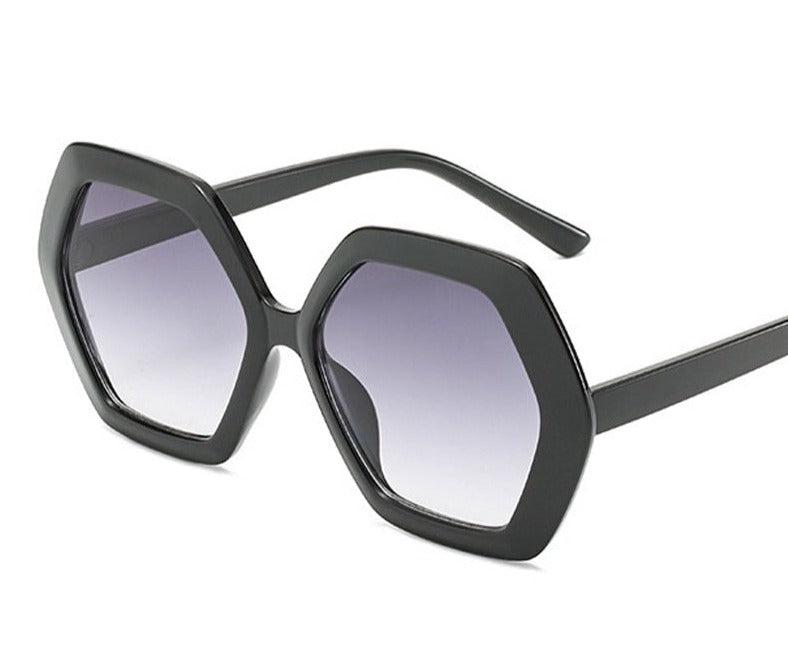 Women's Hexagon 'Jenny' Plastic Sunglasses