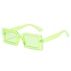 Women's Small Rectangular 'Laarni' Plastic Sunglasses