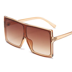 Women's Oversized 'Shield' Browline Sunglasses